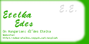 etelka edes business card